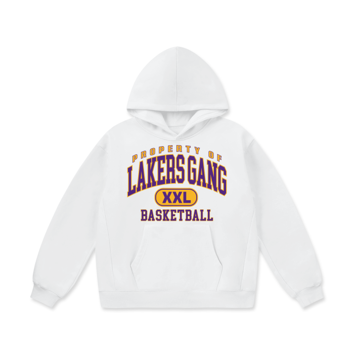 DG " Double XL Lakers Gang " Oversize Heavyweight Fleece Hoodie